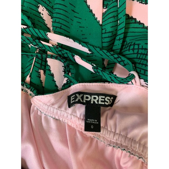 Express Womens Palm Leaf Maxi Dress Size 0 - Picture 8 of 9
